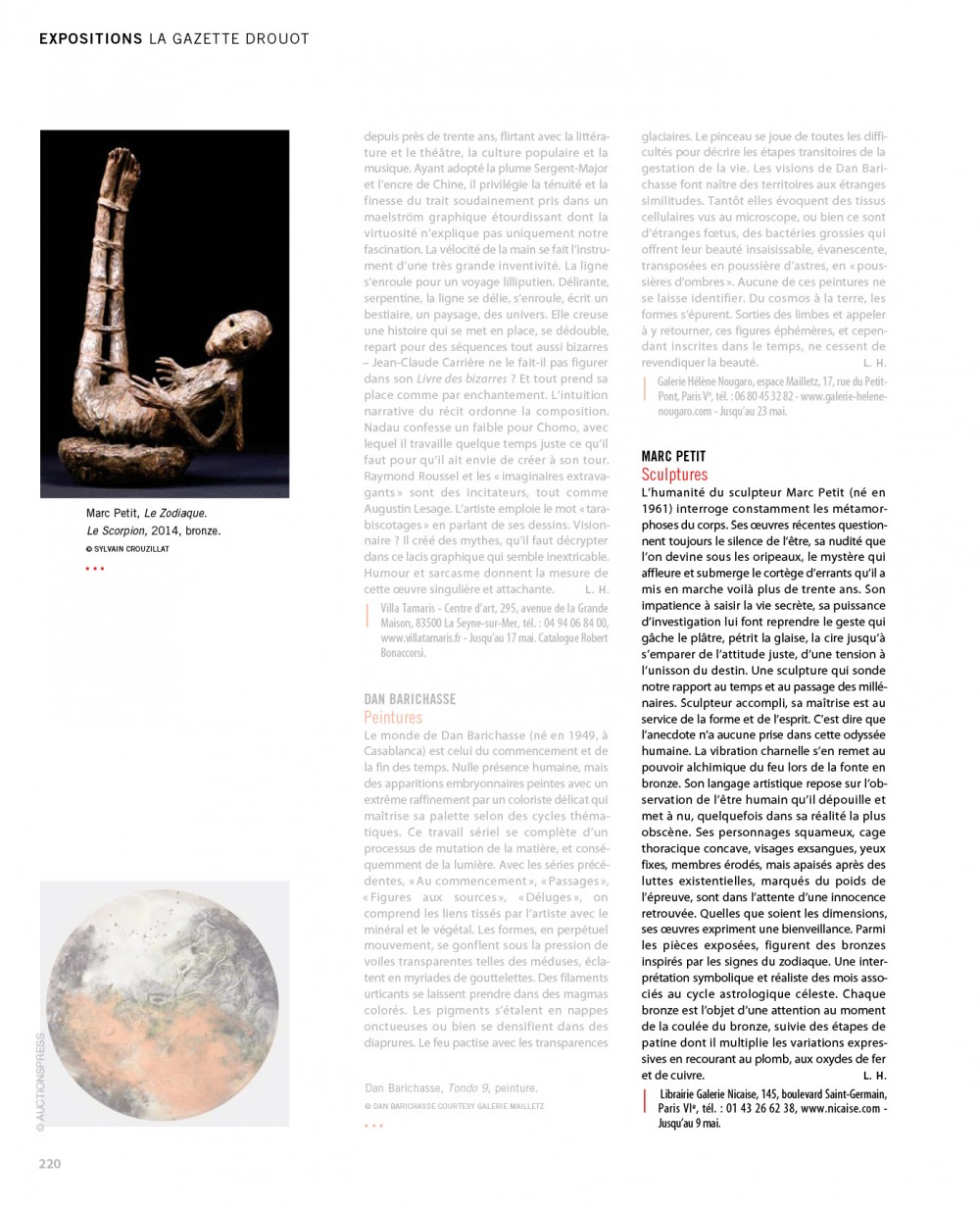 Gazette Drouot n°15  — 2015