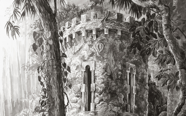 Parque Lage — Dessin préparatoire 7